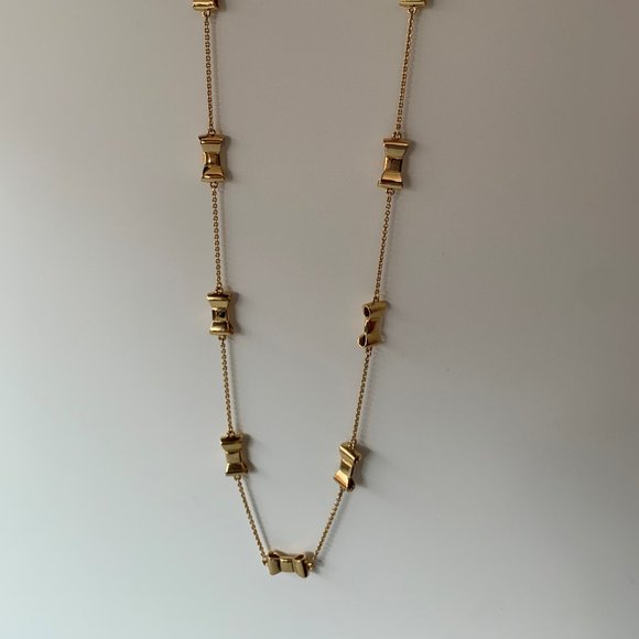 Kate Spade "Take a Bow" gold necklace - Picture 5 of 7